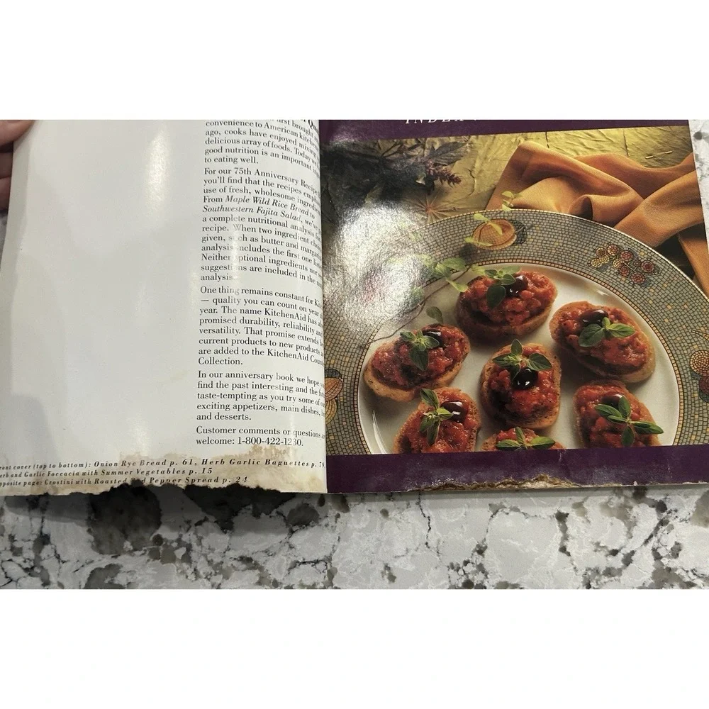 KitchenAid Kitchen Aid 75th Anniversary Recipe Book RARE HTF 1993 Whirlpool Corp